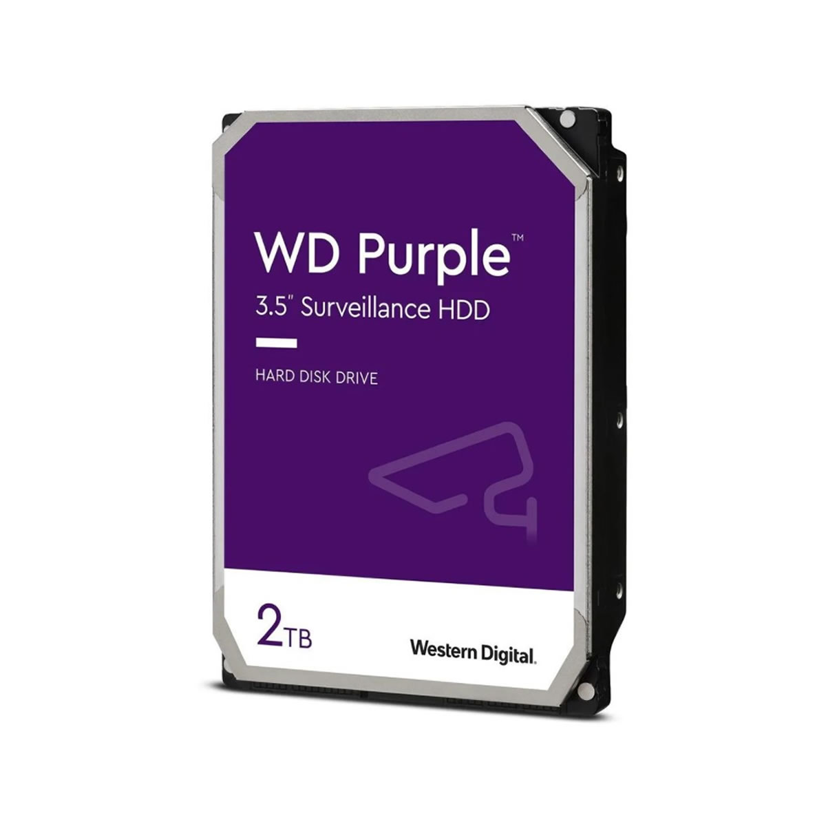 Disco Duro 2Tb WD Purpura Sata3 3.5" 6.0Gbps Para Dvr y Sistemas Seguridad