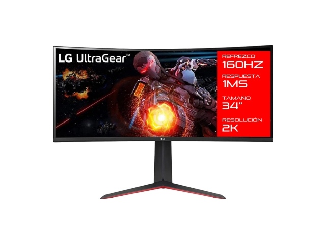 Imagen de Monitor Gamer LG 34gp63a Ultra Gear 160hz 1ms Qhd 3440 x 1440p Va Amd FreeSync Hdmi Hdr10 Montaje Vesa 100 x 100