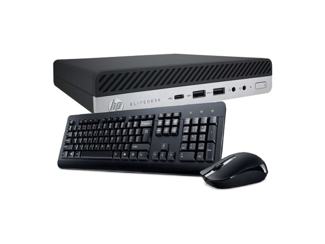 Imagen de Mini Pc HP Elitedesk 800 G4 Intel Core i5 8500T - 8Gb - 240Gb - Wifi - Teclado y Mouse - Win11 Pro 64bit Español