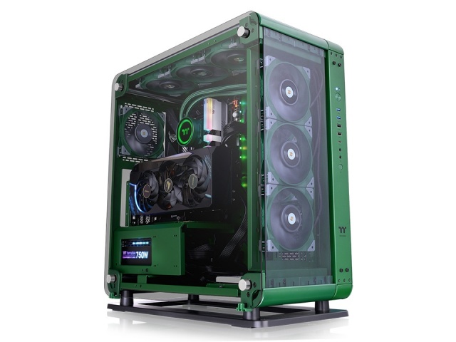 Imagen de Gabinete THERMALTAKE CORE P6 TG Racing Green USB-C 3.2 Vidrio Templado CA-1V2-00MCWN-00