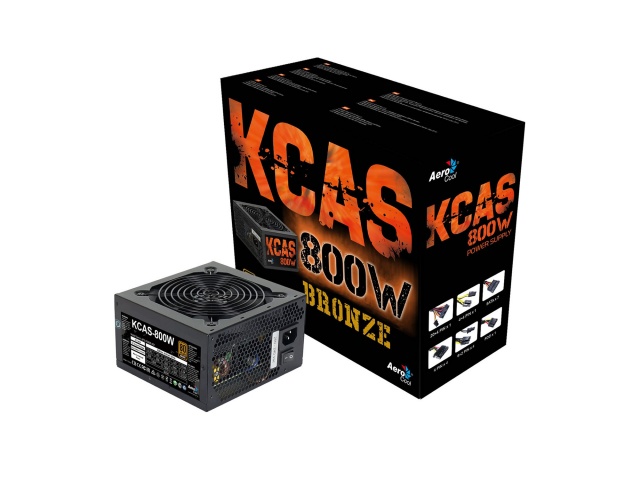 Imagen de Fuente De Poder AEROCOOL 800w 80 Plus Bronce KCAS-800W