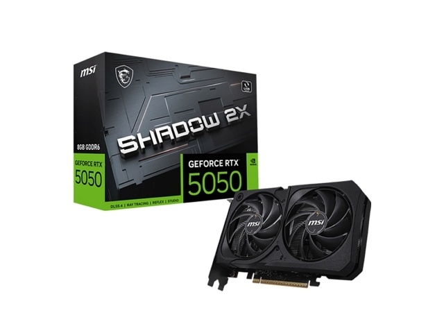 Imagen de Tarjeta De Video MSI RTX 5050 8Gb Shadow Gddr6 OC Edition x2 Fanes Hdmi Dp